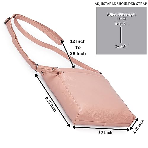 Leather Crossbody Bags for Women Small Genuine Nappa Purse Multi