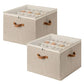 2-Pack 32-Pair Shoe Storage Organizer for Closet, Taupe (2 Count)