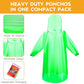 6 & 20 & 50 Pack Disposable Rain Ponchos for Adults (6 Count)