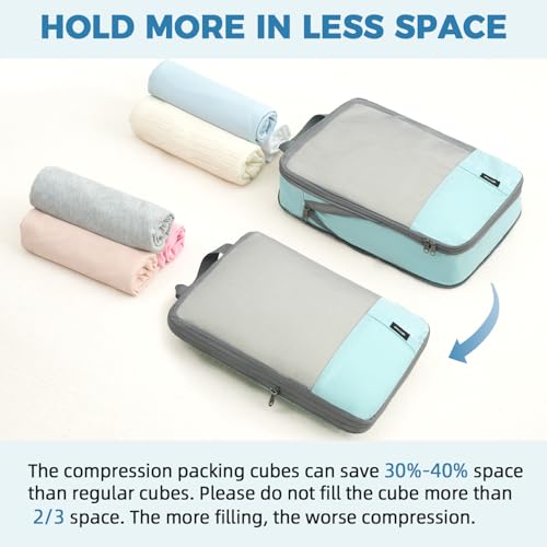 Lightweight Compression Packing Cubes for Travel