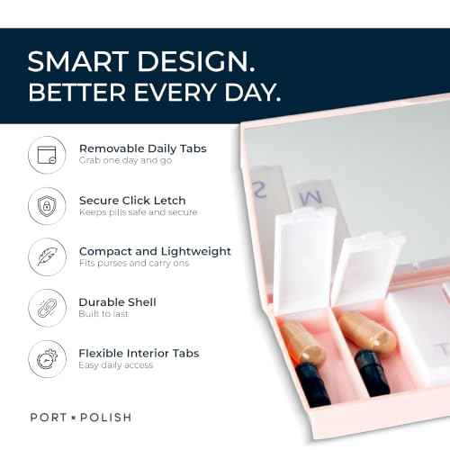 Designer Weekly Pill Box Organizer