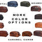 10" Premium Leather Toiletry Travel Pouch With Waterproof Lining
