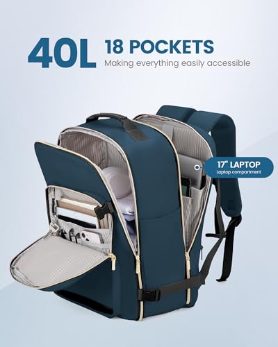 40L Travel Backpack Flight Approved Carry on Backpack