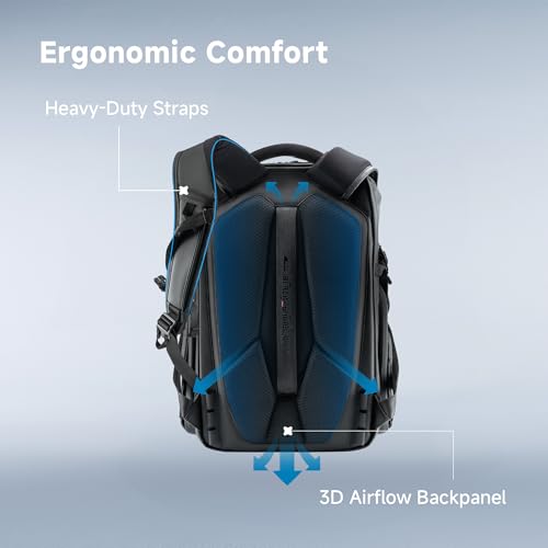 Black Snipe 25L Camera Backpack with Side Access and Dividers