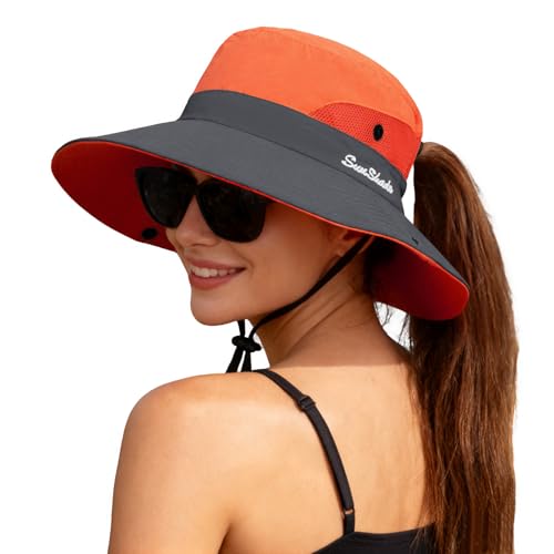 Women's Ponytail Safari Sun Hat