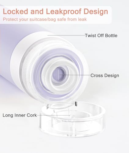Travel Bottles for Toiletries (4 Count)