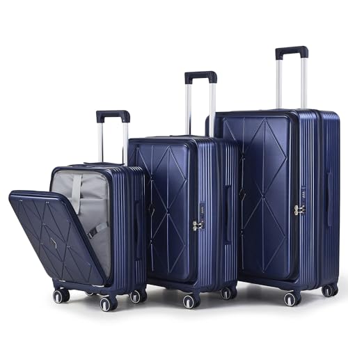 3 Piece Luggage Set 100% PC Hardshell (3 Count)