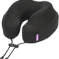 Cabeau Air Travel Pillow for Long Flights – Evolution Plus – U Shaped Memory Foam Neck Support – Removable, Washable Cover – Comfort On-The-Go for Airplane, Train, and Car (Black)