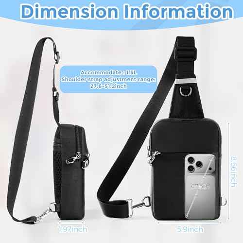 Sling Bag Anti Theft Sling Crossbody Bag for Women Men