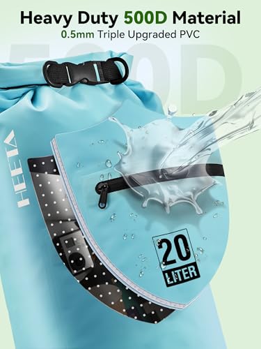 Waterproof Dry Bag Backpack with Zippered Pocket