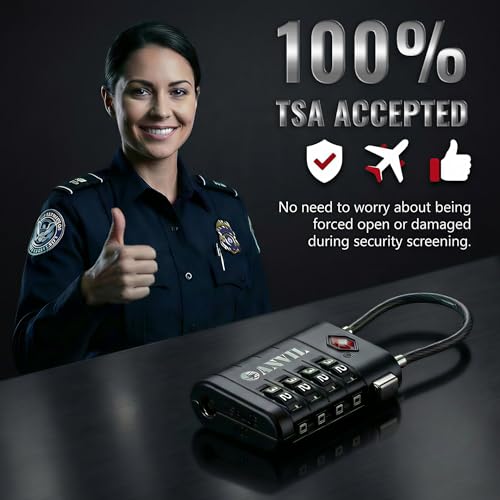 TSA Approved Luggage Locks with Search Alert Indicator