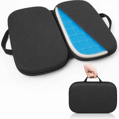 3 in 1 Foldable Gel Seat Cushion Featured with Memory Foam Breathable Seat Cushion for Pressure Relief