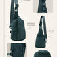 Sling Bag with Adjustable Straps Crossbody Chest Bag Lightweight Small Backpack for Casual Outdoor Traveling Hiking