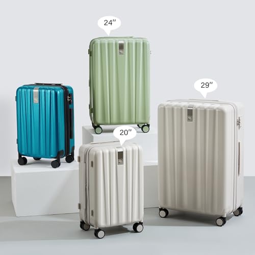 29 Inch Expandable Large Checked Luggage with 8 Spinner Wheels