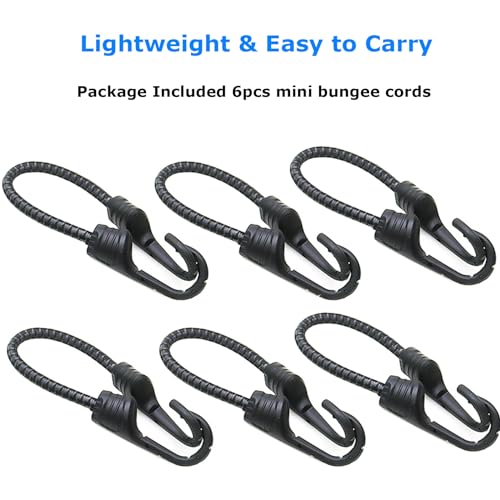 Bungee Cords with Dual Hooks (6 Count)