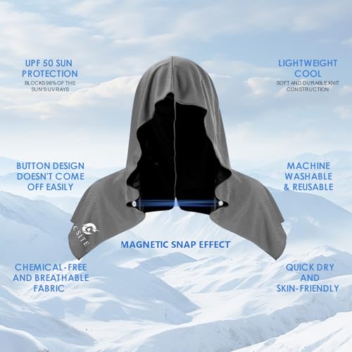 3 Pack Cooling Hoodie Towels for Neck and Face (3 Count)