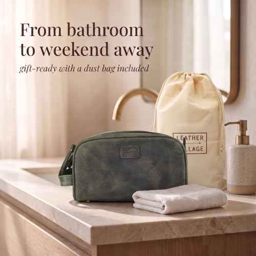Leather Toiletry Bag for Men