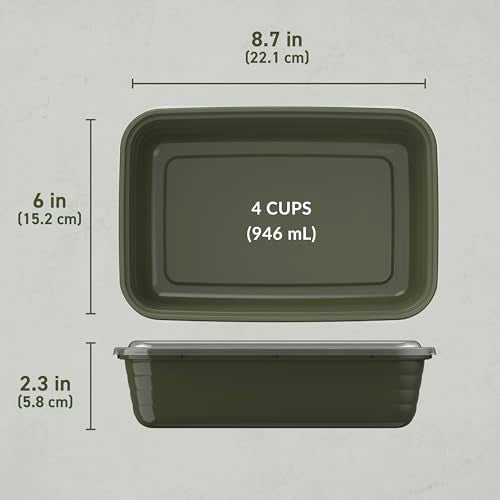 Prep Meal Prep Containers with Lids (20 Count)
