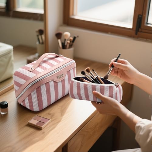 Travel Makeup Bag Cosmetic Bags for Women (3 Count)