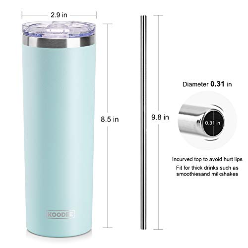 20 oz Stainless Steel Skinny Tumbler Double Wall Insulated Slim Water Tumbler Cup for Coffee