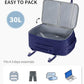 18" Travel Backpack Airlines Approved Personal Item Bag Women Navy