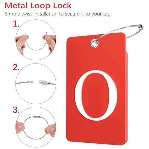 2 Pack Initial Luggage Tags for Suitcases Airplane Travel Essentials (2 Count)