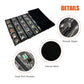 Travel Jewelry Roll Bag Portable Organizer Pouch With Grids&PVC Cover Storage Bags for Necklace