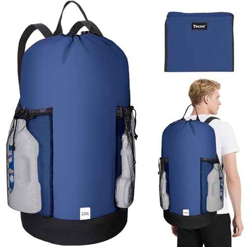 2PK 120L Laundry Bag Backpack (2 Count)