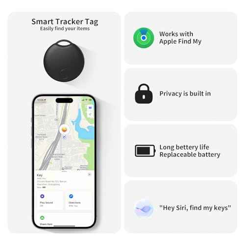 Air Tracker Tag 4 Pack Luggage Tracker Smart Tag Works with Apple Find My (4 Count)