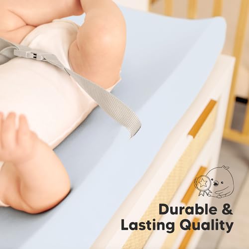 2 Pack Organic Changing Pad Covers for Girl (2 Count)