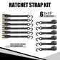 Ratchet Tie Down Straps (90 Foot)