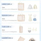 5 Set Compression Packing Cubes for Travel