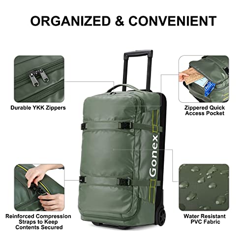 Rolling Duffle Bag with Wheels