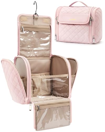 Makeup Bag for Women with Hanging Hook
