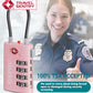 TSA Approved Luggage Locks with Search Alert Indicator (3 Count)