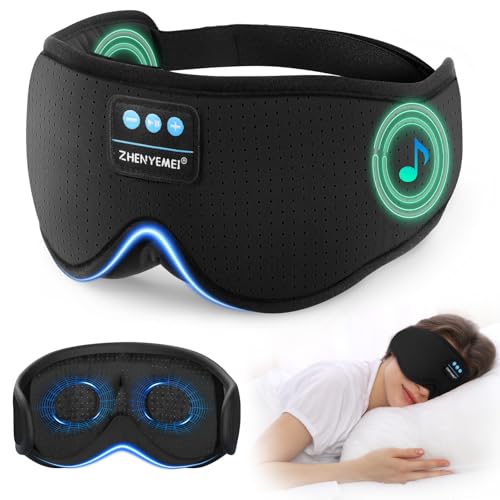3D Sleep Mask with Bluetooth Headphones