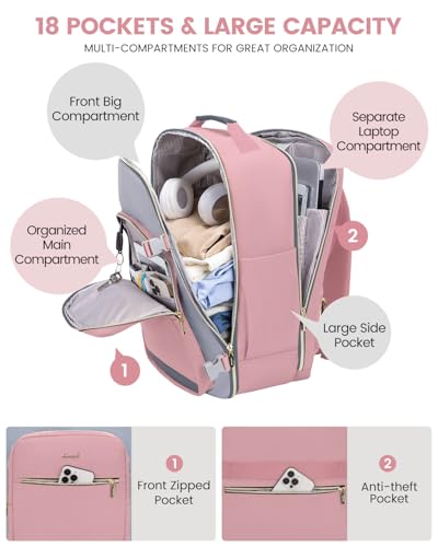 50L Travel Backpack for Women & Men