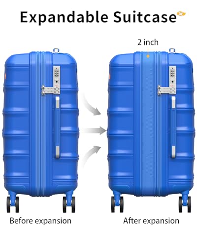 20 Inch Expandable Carry On Luggage 22x14x9 Airline Approved Suitcase