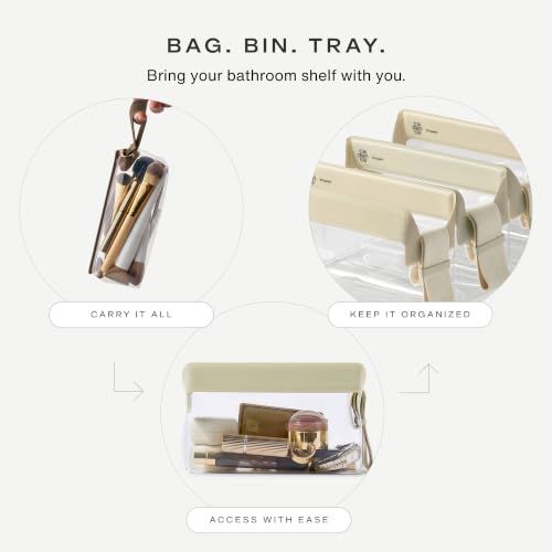 Parcel Clear Travel Kit with Zipperless Magnetic Closure