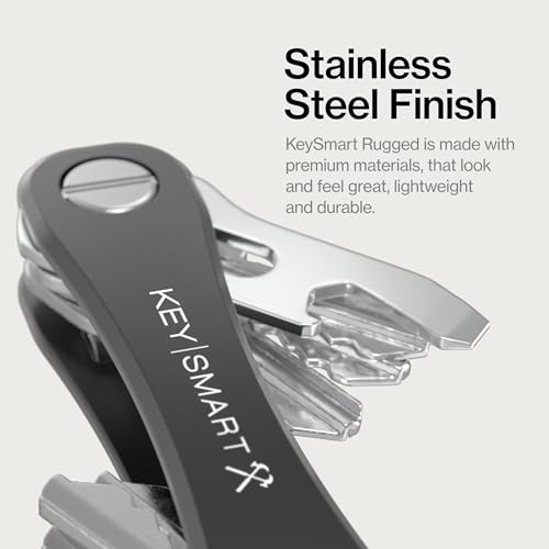 KeySmart Rugged Keychain Multitool Key Holder