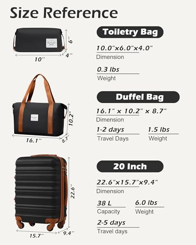 Luggage Sets 3 Piece (3 Count)