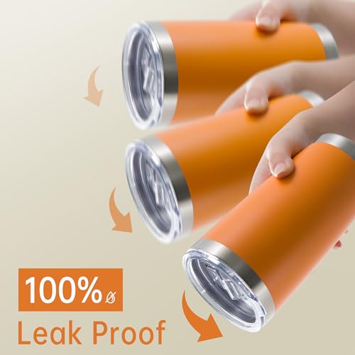 20 oz Tumblers Bulk Stainless Steel Tumbler with Lid (12 Count)