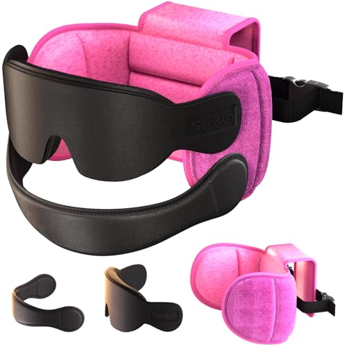 Travel Pillow with Chin Strap for Different Seats