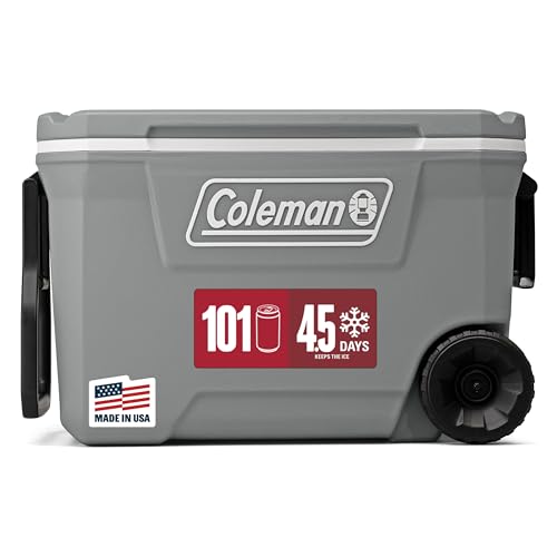 Classic Series Insulated Portable Rolling Cooler with Wheels