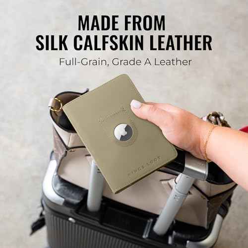 Passport Wallet with AirTag Holder