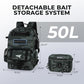 BaitSpace Fishing Backpack with Bait Binder & 2 Rod Holders