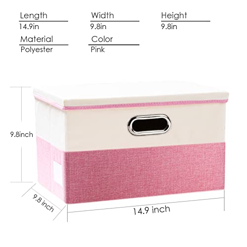 Collapsible Storage Bin with Lid [3 (3 Count)