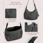 20L Crossbody Tote Bag Large Capacity Lightweight Hobo Shoulder Sling Bags for Gym Shopping Beach Travel
