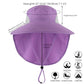 Outdoor UPF50+ Sun Hat Wide Brim Mesh Fishing Hat with Neck Flap