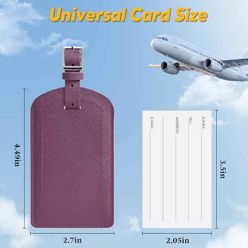 3 Pack Luggage Tags for Suitcases (3 Count)